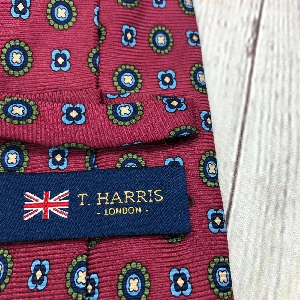 T. Harris London silk Tie preppy business office
